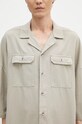 Хлопковая рубашка Rick Owens Magnum Tommy DU02D2290.CFL бежевый