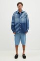 Košilová bunda AMBUSH Patchwork Denim Shirt Vintage BMYD003F24DEN0014400 modrá