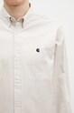 Carhartt WIP cotton shirt Longsleeve Madison Shirt I023339.2DUXX beige