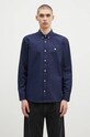 Carhartt WIP koszula bawełniana Longsleeve Madison Shirt gładkie granatowy I023339.2E2XX