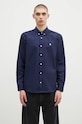Бавовняна сорочка Carhartt WIP Longsleeve Madison Shirt гладкий темно-синій I023339.2E2XX