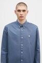 Carhartt WIP cotton shirt Longsleeve Madison Shirt blue I023339.2E3XX