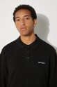 Carhartt WIP longsleeve bawełniany Vance Rugby I032203.0D2XX czarny