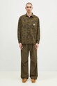 Carhartt WIP camicia in cotone Longsleeve Duck Shirt I033769.2MQGD verde