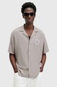 AllSaints camasa TIERRA scurt gri M028SB