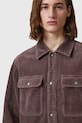 Вельветовая рубашка AllSaints CASTLEFORD M084OB коричневый AW25