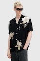 AllSaints camasa LACHAISE scurt negru M117SB