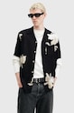 AllSaints camasa LACHAISE M117SB negru