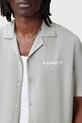 Košeľa AllSaints UNDERGROUND M158SB sivá SS25