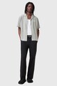 Πουκάμισο AllSaints UNDERGROUND M158SB γκρί