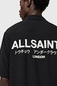 Îmbrăcăminte AllSaints camasa UNDERGROUND M158SB negru