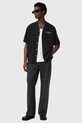 AllSaints camasa UNDERGROUND M158SB negru