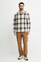 Fjallraven cămașă Singi Flannel Overshirt M F12600226.113.555 bej SS25
