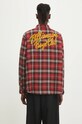 Одежда Хлопковая рубашка Billionaire Boys Club Longsleeve Check Shirt B24322 красный