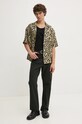Сорочка Nanushka MAXTON NM24PFSH06271 бежевий AW24