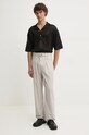Сорочка Nanushka JASIM NM24PFSH01799 чорний AW24