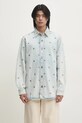 Джинсовая рубашка Fiorucci casual голубой U01FMDSI074DN01DN08