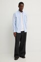 Košulja Abercrombie & Fitch KI125.4185.204 plava AW24