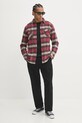 Rip Curl koszula bawełniana COUNT 00JMSH czerwony AW24