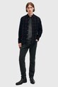 AllSaints koszula bawełniana DAYBREAKER LS SHIRT M033SB granatowy