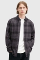 AllSaints camasa din bumbac SONIK LS SHIRT cu modele gri M037SB