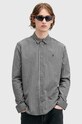 AllSaints pamut ing NEO LS SHIRT M044SB fekete