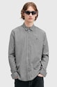 AllSaints camasa din bumbac NEO LS SHIRT M044SB negru