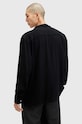 Îmbrăcăminte AllSaints camasa din amestec de in CUDI LS SHIRT M074SB negru