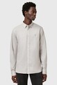 AllSaints koszula bawełniana HAWTHORNE LS SHIRT szary M150SB