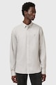AllSaints cămașă din bumbac HAWTHORNE LS SHIRT gri M150SB