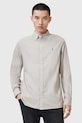 Бавовняна сорочка AllSaints HAWTHORNE LS SHIRT casual сірий M150SB