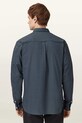 Ρούχα Βαμβακερό πουκάμισο AllSaints HAWTHORNE LS SHIRT M150SB μπλε