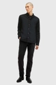 AllSaints camicia in cotone HAWTHORNE LS SHIRT M150SB nero