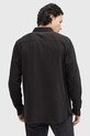 AllSaints camasa din bumbac LOVELL LS SHIRT negru M152SB