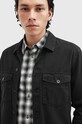 Хлопковая рубашка AllSaints SPOTTER LS SHIRT M154SB чёрный SS25