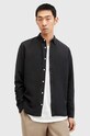 Рубашка с примесью льна AllSaints LAGUNA LS SHIRT casual чёрный M160SB