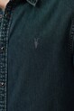 Ρούχα Τζιν πουκάμισο AllSaints GLEASON LS SHIRT M165SB σκούρο μπλε