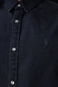 Джинсовая рубашка AllSaints GLEASON LS SHIRT M165SB чёрный SS25