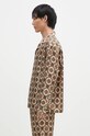 Hodvábna košeľa Drôle de Monsieur La Chemise Renzo E.SH187.SE006.BG béžová AW24