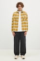 ICECREAM shirt Flannel Overshirt IC24319 yellow