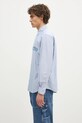 Памучна риза No Problemo Oxford Longsleeve Shirt NP40101.02 син AW24