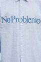 Памучна риза No Problemo Oxford Longsleeve Shirt син NP40101.02