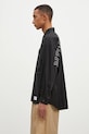 Bavlněná košile NEIGHBORHOOD Dolmansleeve Shirt Longsleeve 242AQNH.SHM02 černá AW24