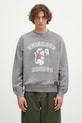 Βαμβακερή μπλούζα NEIGHBORHOOD Pigment Dyed Sweat Shirt Longsleeve στάμπα γκρί 242UNNH.CSM01