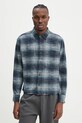 Abercrombie & Fitch koszula bawełniana wzorzyste niebieski KI125.4392.218