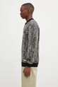 Wacko Maria silk blend jumper Python Knit Polo Shirt 24FW.WMK.KN14 beige AW24