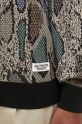 Wacko Maria silk blend jumper Python Knit Polo Shirt beige 24FW.WMK.KN14