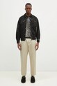 Wacko Maria silk blend jumper Python Knit Polo Shirt 24FW.WMK.KN14 beige