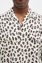 Wacko Maria cămașă Hawaiian Shirt L/S bej 24FW.WMS.HI02