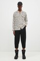 Wacko Maria cămașă Hawaiian Shirt L/S 24FW.WMS.HI02 bej